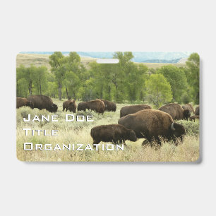 Tarjeta De Identificación Bisonte de Wyoming