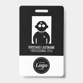 Tarjeta De Identificación Black V1 Employee Badge