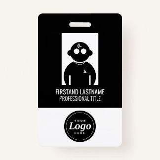 Tarjeta De Identificación Black V1 Employee Badge