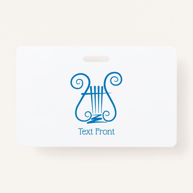 Tarjeta De Identificación Blue Lyre (Anverso)