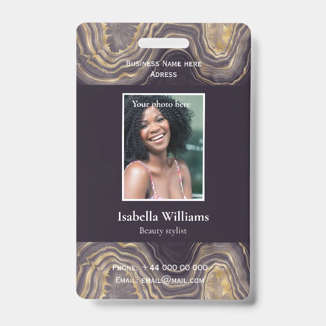 Tarjeta De Identificación Blue Medical Facility o Business Member Badge (Parte frontal)