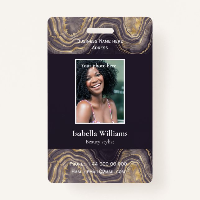 Tarjeta De Identificación Blue Medical Facility o Business Member Badge (Anverso)