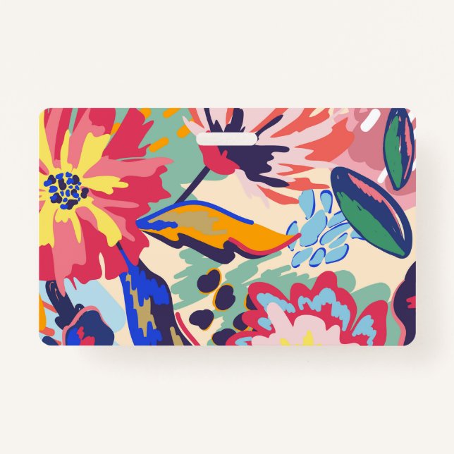 Tarjeta De Identificación Bosques y rosas (Reverso)