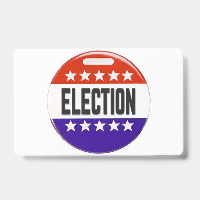 Tarjeta De Identificación Botón de Elección (Parte frontal)