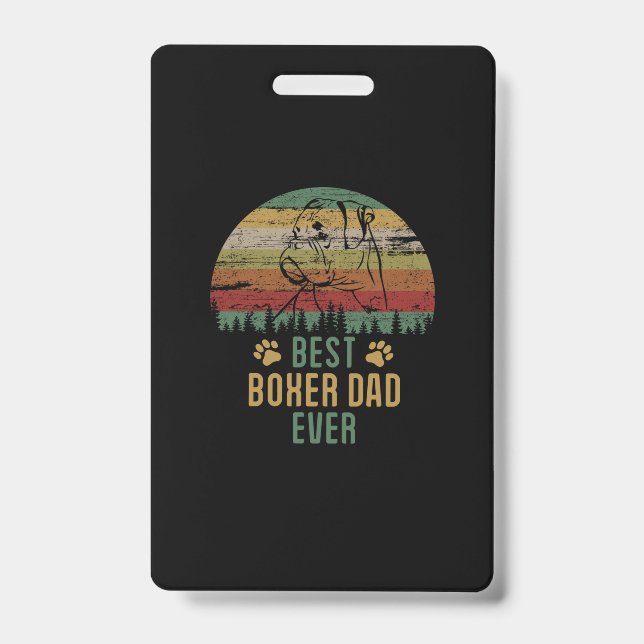 Tarjeta De Identificación Boxer dad (Parte frontal)