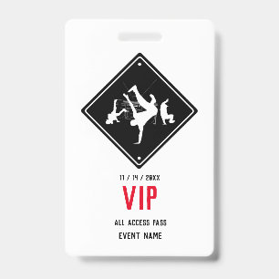 Tarjeta De Identificación Breakers Spot VIP All Access Badge