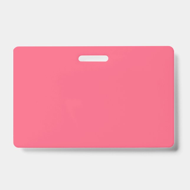 Tarjeta De Identificación Brink rosa (color sólido) (Parte frontal)