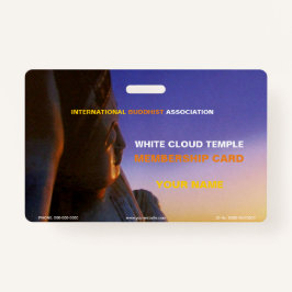 Tarjeta De Identificación Buda