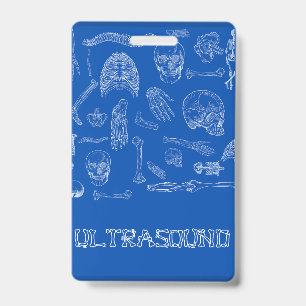 Tarjeta De Identificación Buda de la insignia médica vertical