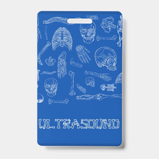 Tarjeta De Identificación Buda de la insignia médica vertical (Anverso)