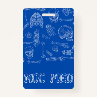 Tarjeta De Identificación Buda de la insignia médica vertical