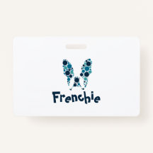 Bulldog francés con círculos coloridos