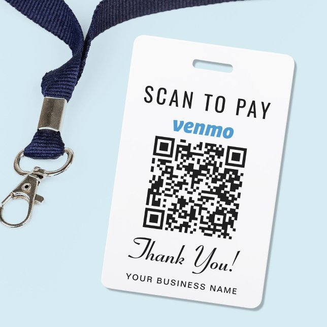 Tarjeta De Identificación Buscar para pagar código QR de Venmo (Subido por el creador)