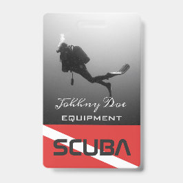 TARJETA DE IDENTIFICACIÓN BUZOS DE ESCUBA PERSONALIZABLES