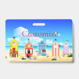 Tarjeta De Identificación Cabañitas de Playa Lindas Thunder_Cove