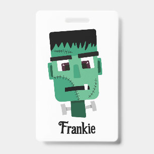 Tarjeta De Identificación Cabeza del Monstruo de Frankenstein