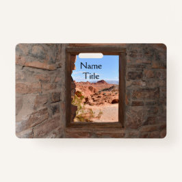 Tarjeta De Identificación Cabinas interiores con vistas al Valle del Fuego