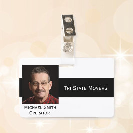 Tarjeta De Identificación Caché para identificación de foto con texto person