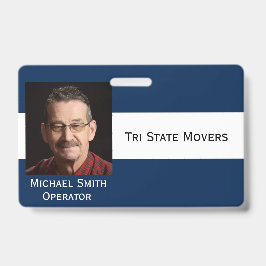 Tarjeta De Identificación Caché para identificación de foto con texto person