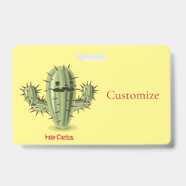 Tarjeta De Identificación Cactus Iracundo Espinoso Thunder_Cove (Parte frontal)