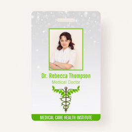 Tarjeta De Identificación Caducto médico alternativo Verde deja identificaci