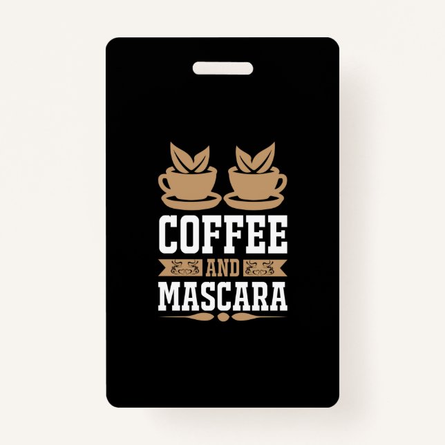 Tarjeta De Identificación Café De Arte Y Mascara (Anverso)