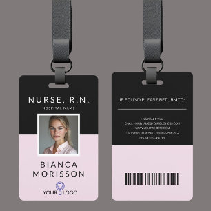 Tarjeta De Identificación Cafetera de identificación profesional de enfermer