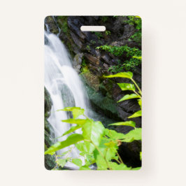 Tarjeta De Identificación Caída de agua del cañón de la puerta del infierno