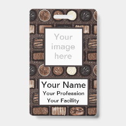 Tarjeta De Identificación Caja personalizado de la insignia de los chocolate