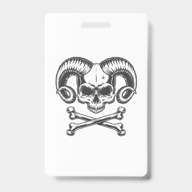 Tarjeta De Identificación Calavera del Diablo (Parte frontal)