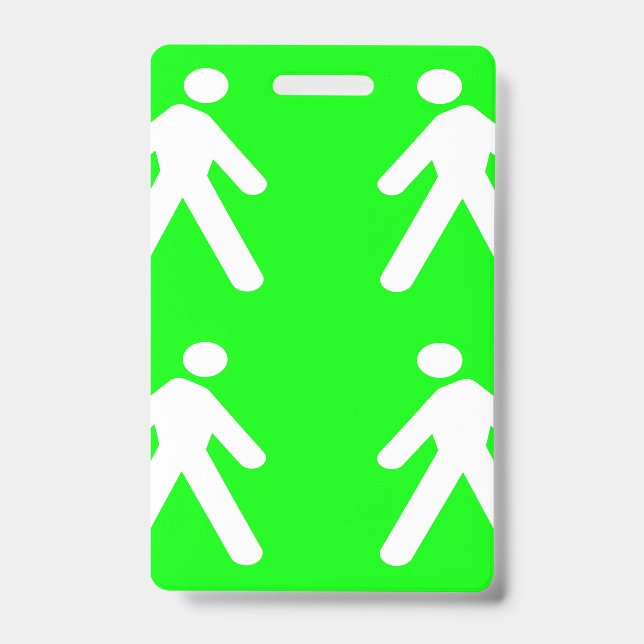 Tarjeta De Identificación Caminar por el verde (Anverso)