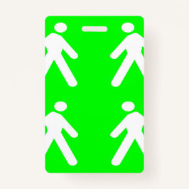 Tarjeta De Identificación Caminar por el verde