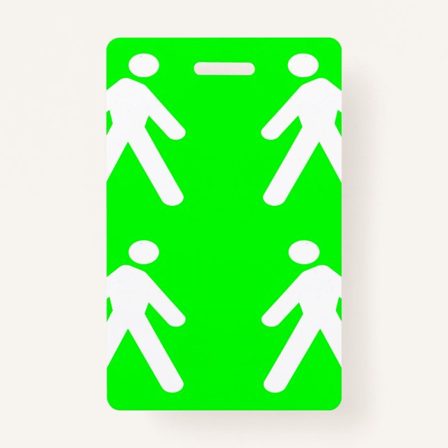 Tarjeta De Identificación Caminar por el verde (Anverso)