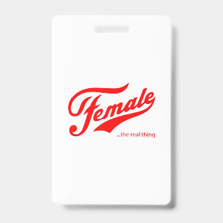 Tarjeta De Identificación Camiseta Female the real thing