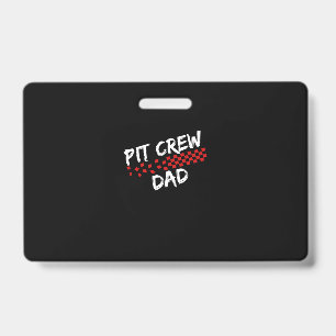 Tarjeta De Identificación Camiseta Papá del Equipo de Pits Cumpleaños de Coc