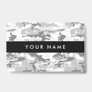 Tarjeta De Identificación Camo gris, Camuflaje de invierno, Camuflaje de nie