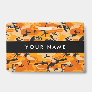 Tarjeta De Identificación Camo naranja, Camuflaje, Militar, Ejército