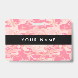 Tarjeta De Identificación Camuflaje rosa, militar, ejército