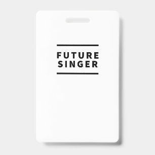 Tarjeta De Identificación Cantante futuro
