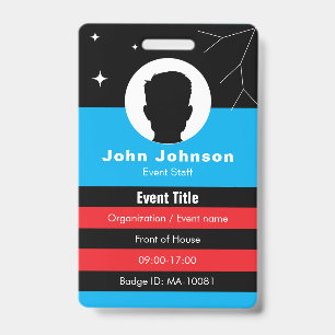 Tarjeta De Identificación Carácter de evento de código QR • ID de empleado d
