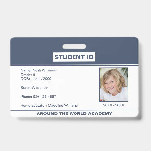 Tarjeta De Identificación Carné de identificación de estudiante de educación