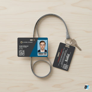 Tarjeta De Identificación Carné de identificación de foto de empleado corpor