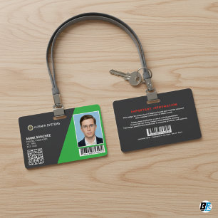 Tarjeta De Identificación Carné de identificación fotográfico personalizado