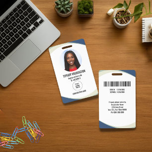 Tarjeta De Identificación Carné de identificación personalizado de empleado