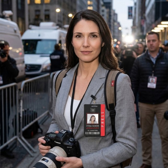 Tarjeta De Identificación Carné de prensa moderno (Subido por el creador)