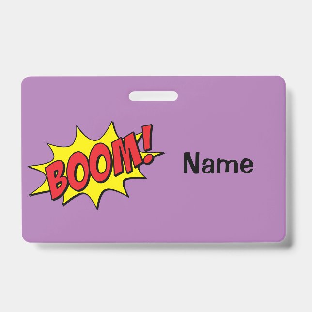Tarjeta De Identificación Cartoon Boom Thunder_Cove (Parte frontal)