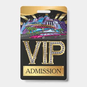 Tarjeta De Identificación CASINO VIP Lanyard BADGE