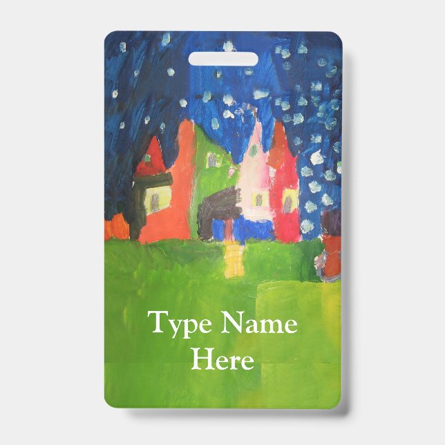 Tarjeta De Identificación Castillo Misterioso (Parte frontal)