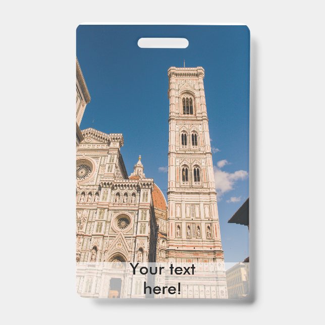 Tarjeta De Identificación Catedral de Florencia (Parte frontal)