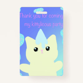 Tarjeta De Identificación Caticorn  Birthday Favor Bags